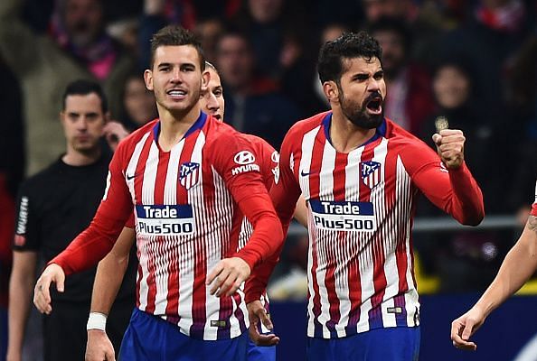 Costa's goal put Atletico ahead